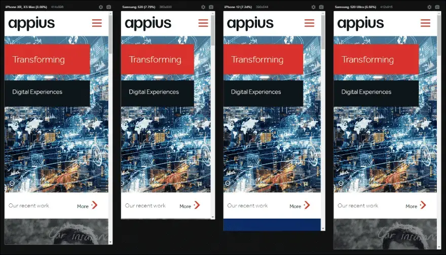 Responsive viewer screenshot